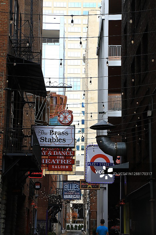 纳什维尔印刷商巷区图片素材