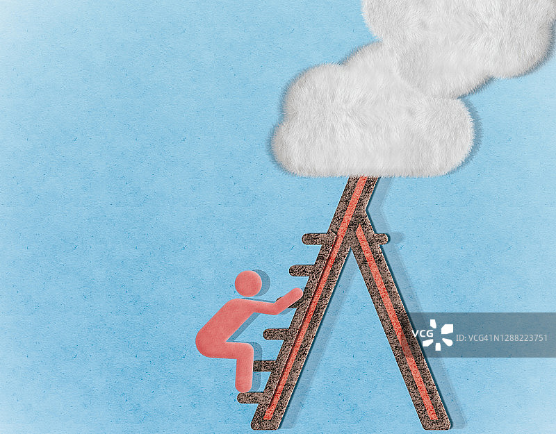 成功阶梯概念图片素材