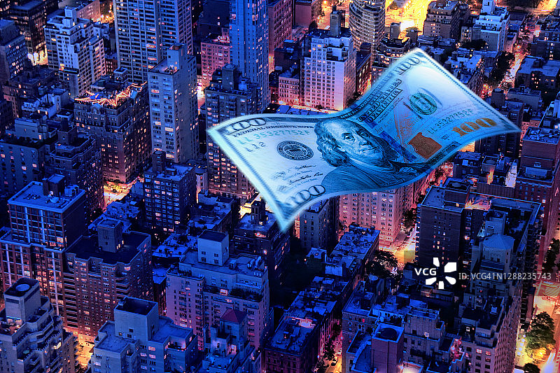 大城市和赚钱机会图片素材