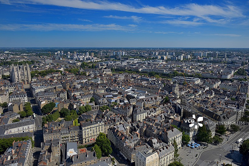 南特市中心和南部街区图片素材