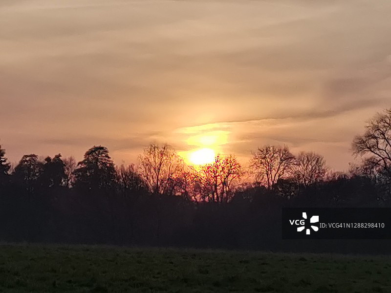 日落与剪影图片素材