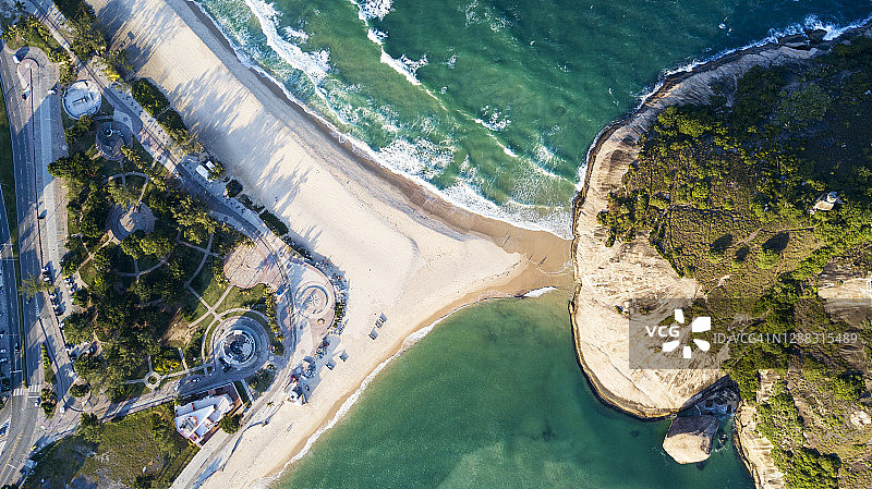 蓬塔尔石的鸟瞰图图片素材