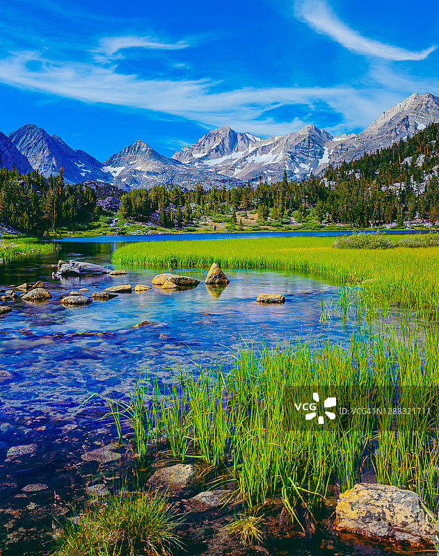 加利福尼亚州内华达山脉英约国家森林公园图片素材