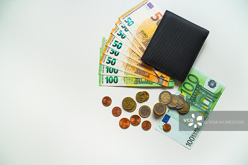 欧元硬币：欧元货币图片素材