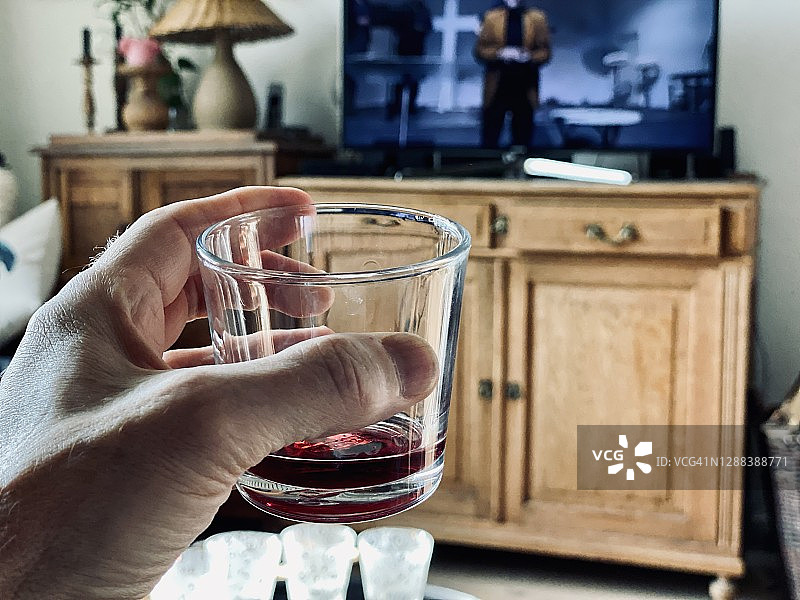 远处的最后的晚餐图片素材