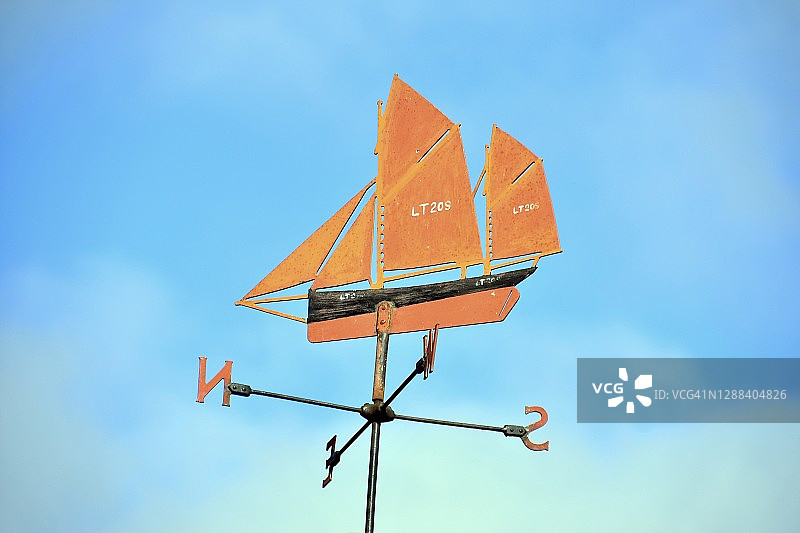 帆船风向标图片素材