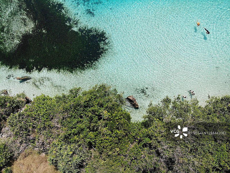 印尼松巴岛威库里泻湖航拍图片素材
