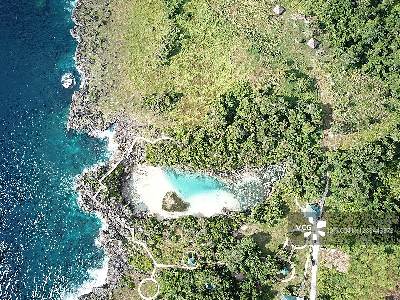 印尼松巴岛威库里泻湖航拍图片素材