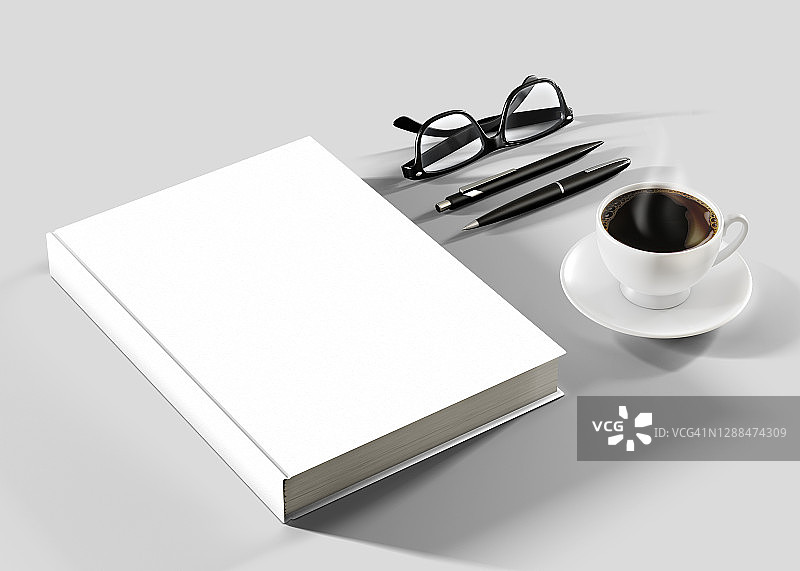 用于模型展示的空白书籍图片素材