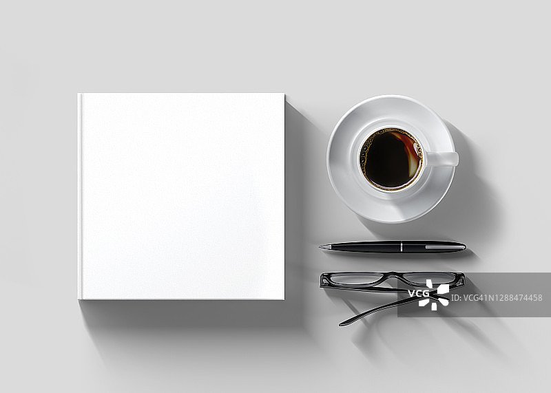 用于模型展示的空白书籍图片素材