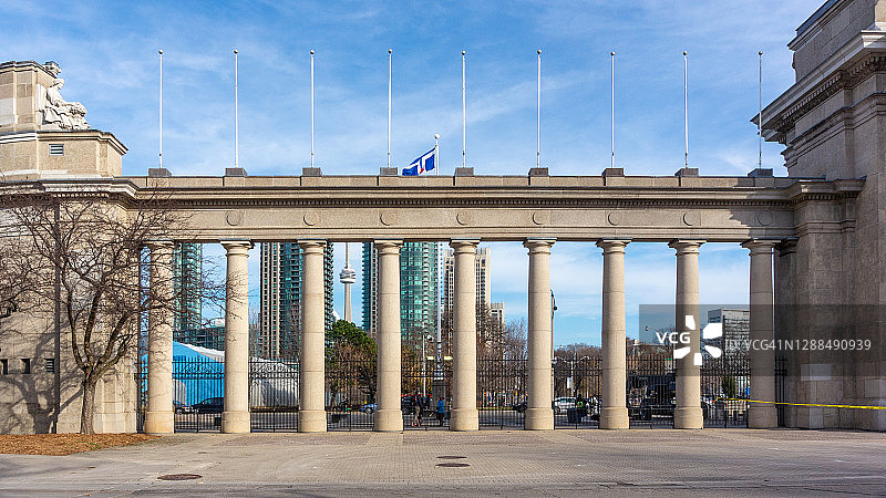 加拿大，多伦多展览中心柱廊图片素材