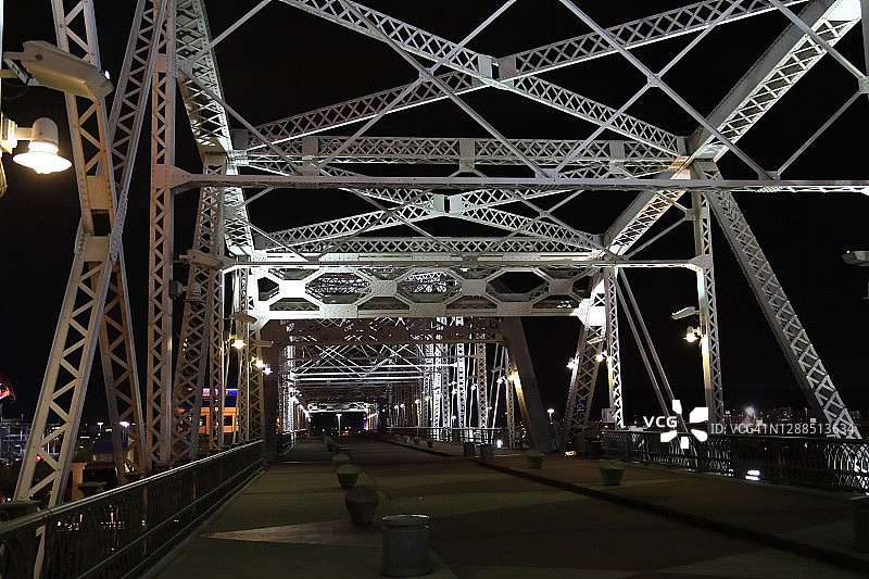 纳什维尔的约翰·塞根塔勒人行天桥图片素材