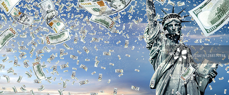 金融繁荣和赚钱的成功图片素材