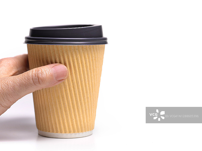 手持外卖杯图片素材