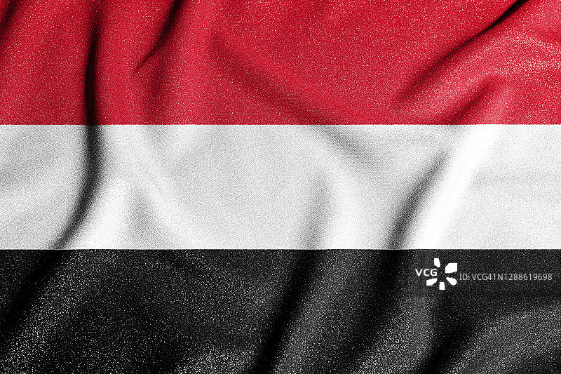 也门国旗，独立国家的主要象征图片素材