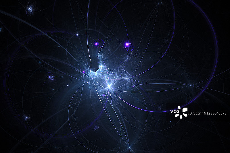 电能爆炸 - 抽象数字艺术图片素材