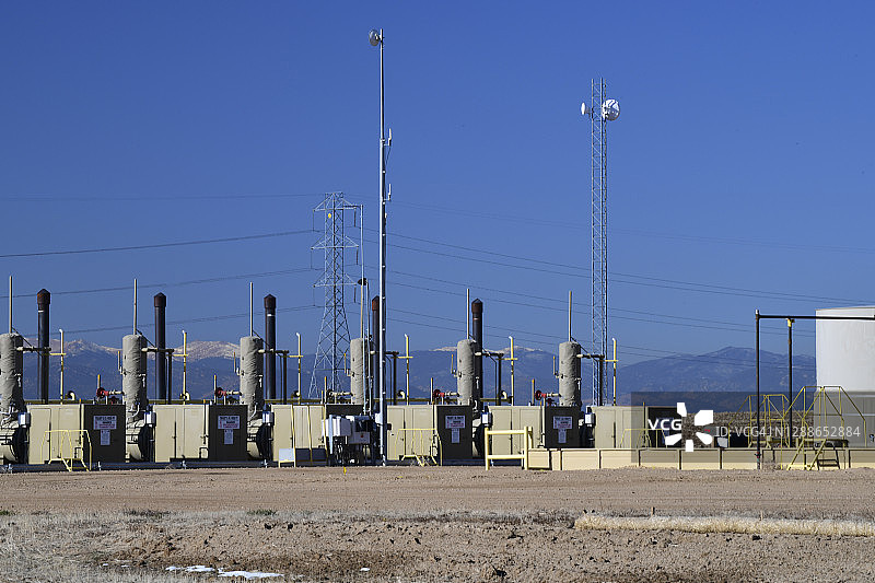 油井平台现场图片素材