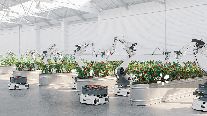 机器人自动化农业图片素材