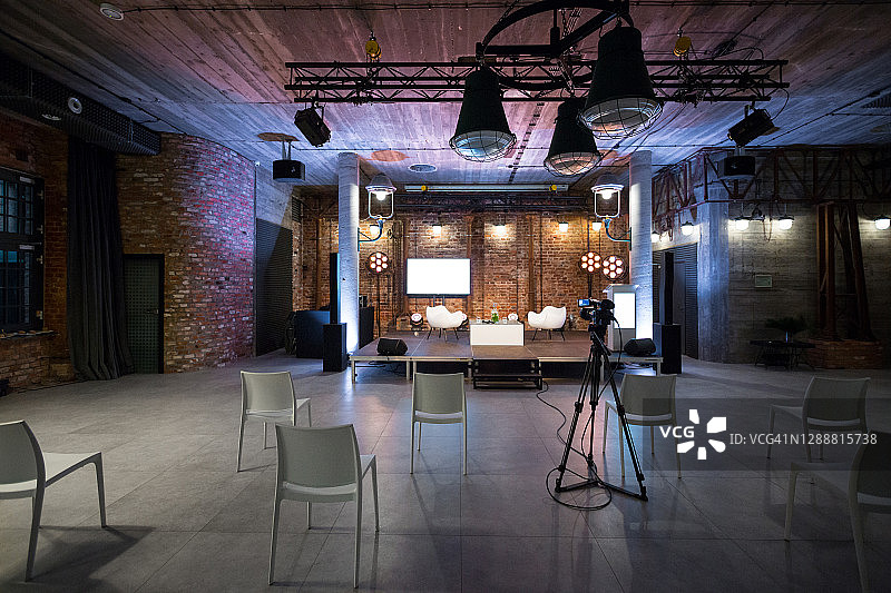 会议中心的现代研讨会空间图片素材