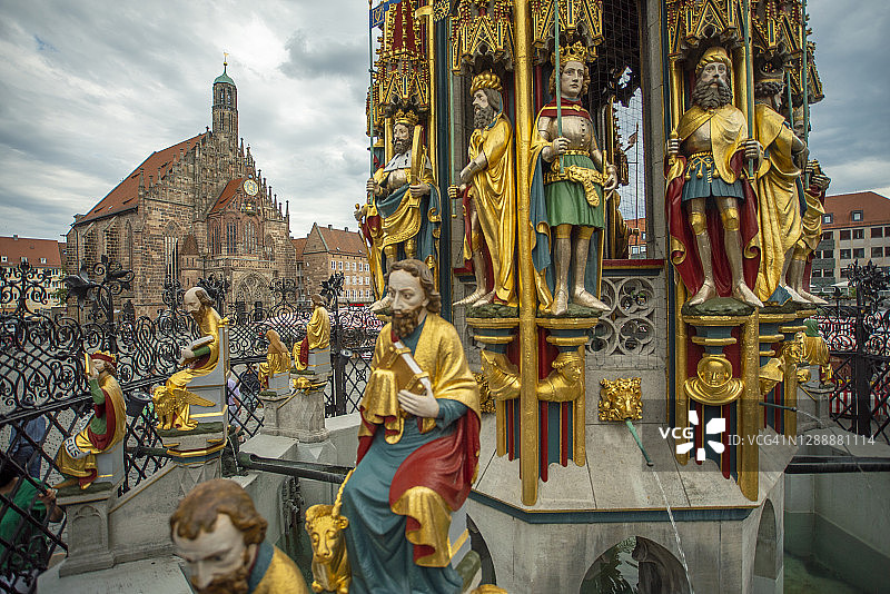 德国纽伦堡美泉广场图片素材