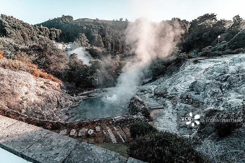 富尔纳斯（亚速尔群岛）温泉图片素材