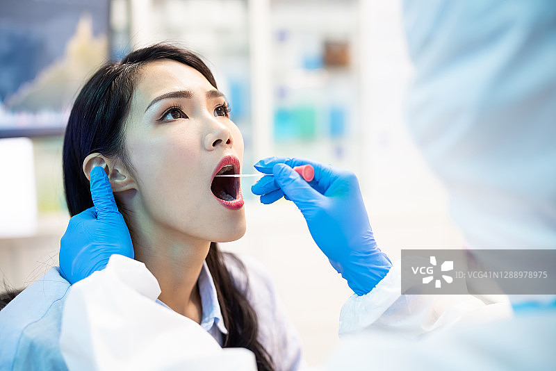 新冠病毒检测概念图片素材