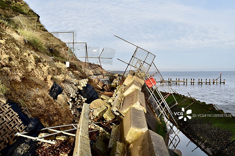 霍普顿-戈尔斯顿海岸破坏1图片素材