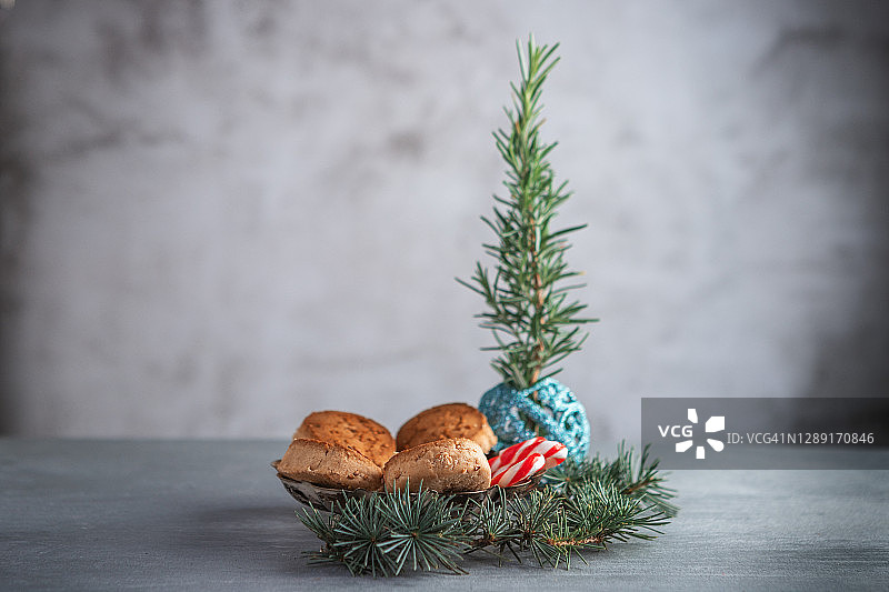 西班牙圣诞甜点：Mantecados图片素材