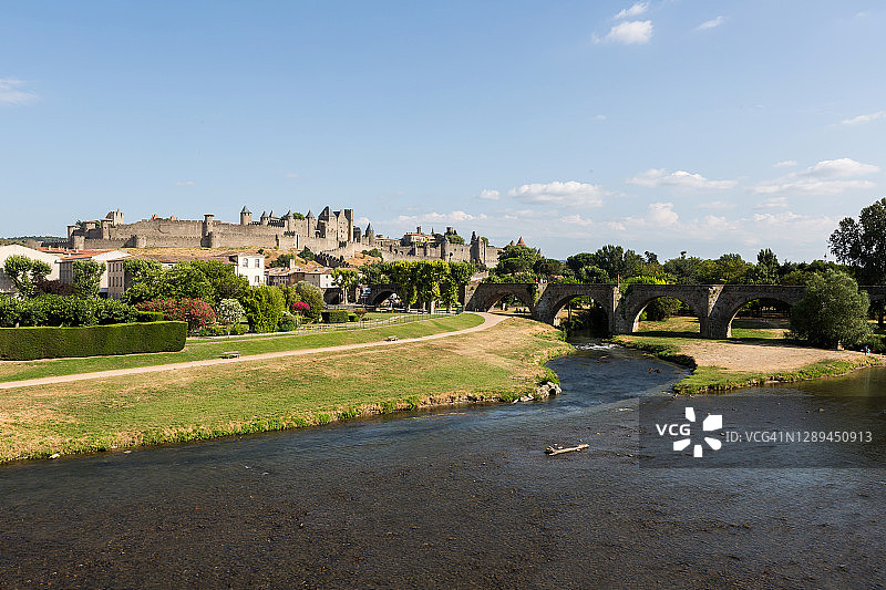 法国奥德省卡尔卡松图片素材