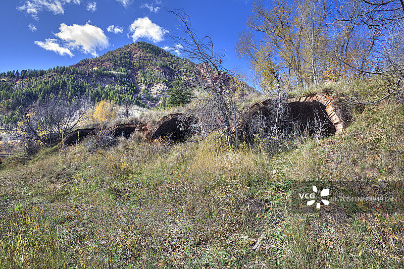 历史悠久的焦炭炉遗址图片素材