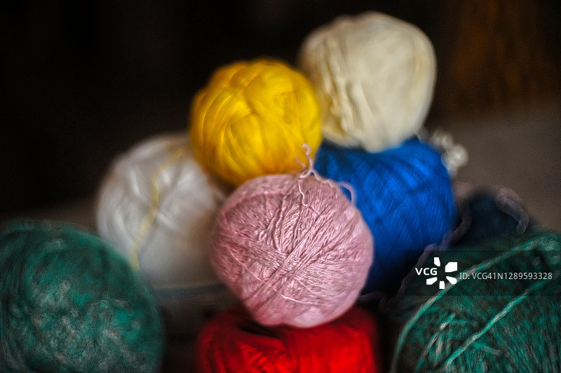 彩色线团图片素材