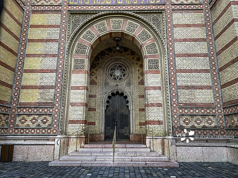 匈牙利布达佩斯犹太会堂图片素材