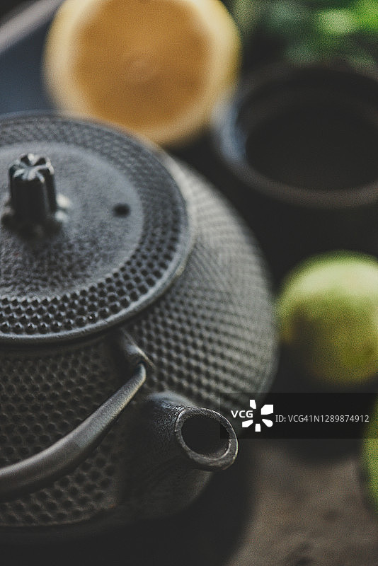 亚洲传统居家茶道图片素材