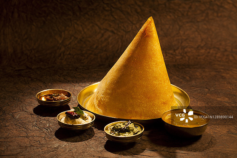 不同类型的印度薄饼图片素材