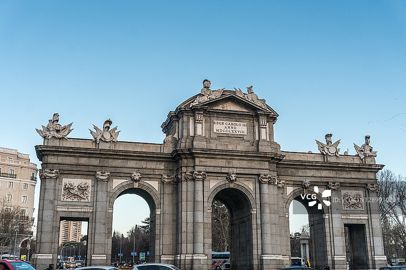 马德里阿尔卡拉门图片素材