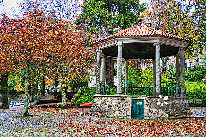 葡萄牙布拉加，蒙特圣母朝圣所凉亭图片素材