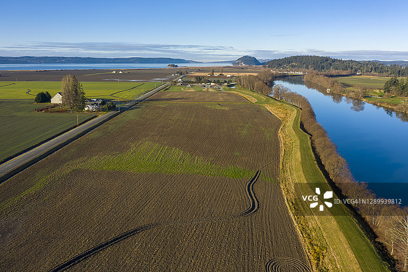 斯卡吉特谷位于华盛顿州西北角图片素材
