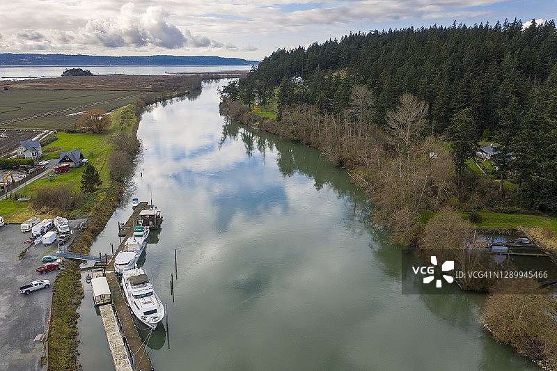 航拍斯卡吉特河图片素材