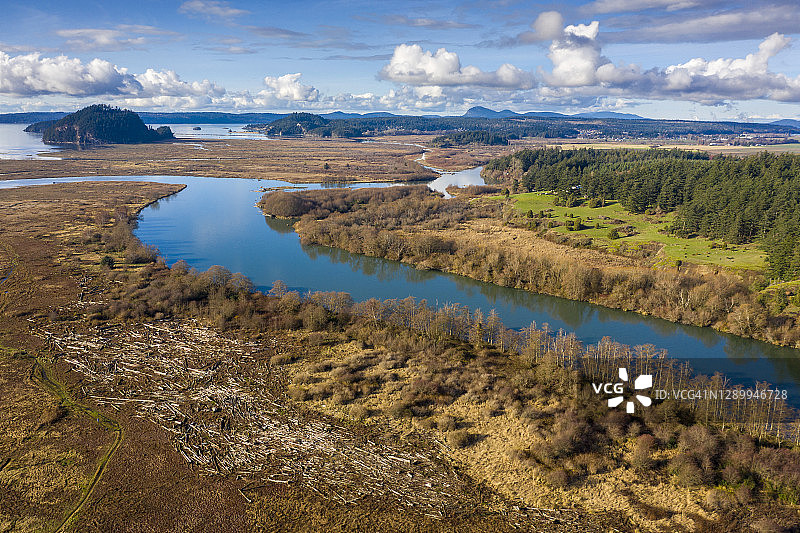 斯卡吉特谷位于华盛顿州西北角图片素材