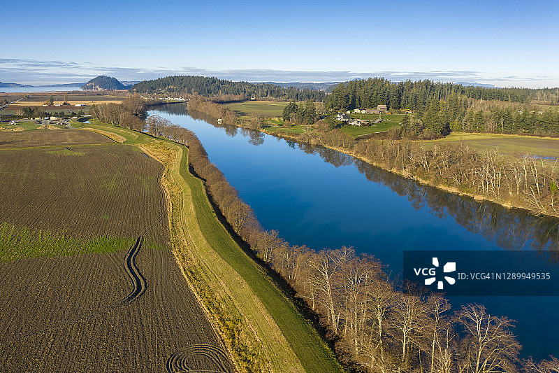 斯卡吉特谷位于华盛顿州西北角图片素材