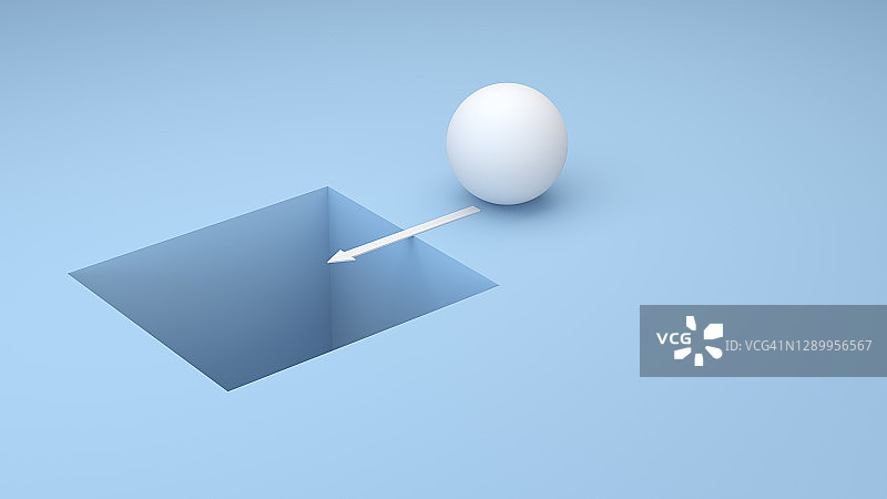 蓝色背景上的孔洞动态图片素材