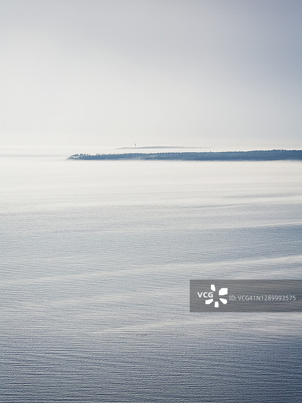 圣法比安-梅尔，圣劳伦斯河，比克特岛灯塔图片素材