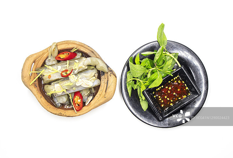 越南清蒸蛏子图片素材
