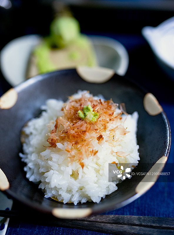 芥末饭碗，日本料理图片素材