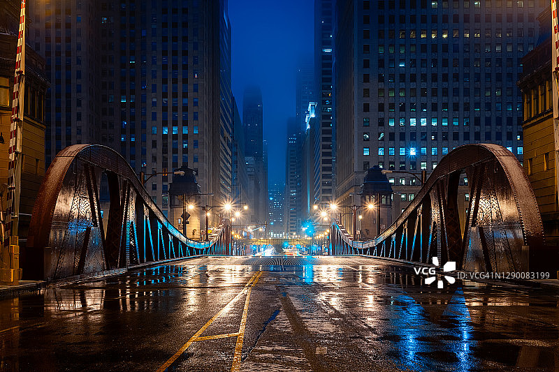 美国伊利诺伊州芝加哥的道路图片素材