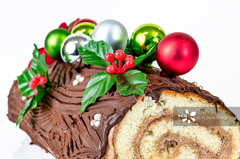 圣诞年轮蛋糕图片素材