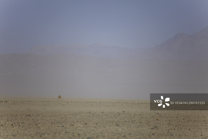 加利福尼亚州迪蒙特沙丘的沙尘暴图片素材