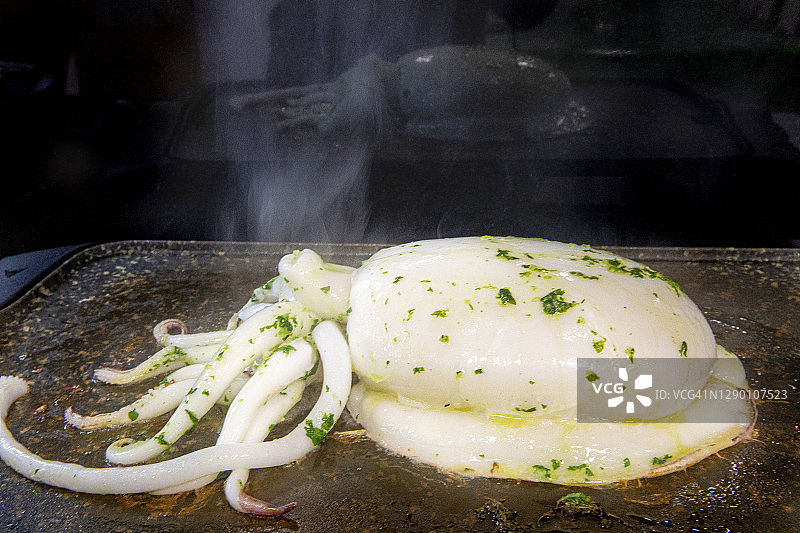 烤鱿鱼图片素材