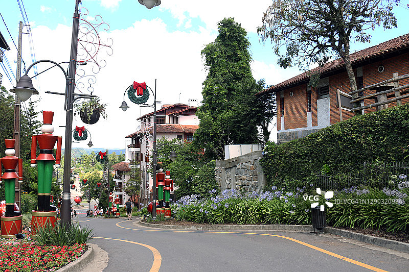 格拉玛多市街景（南里奥格兰德州，巴西）图片素材