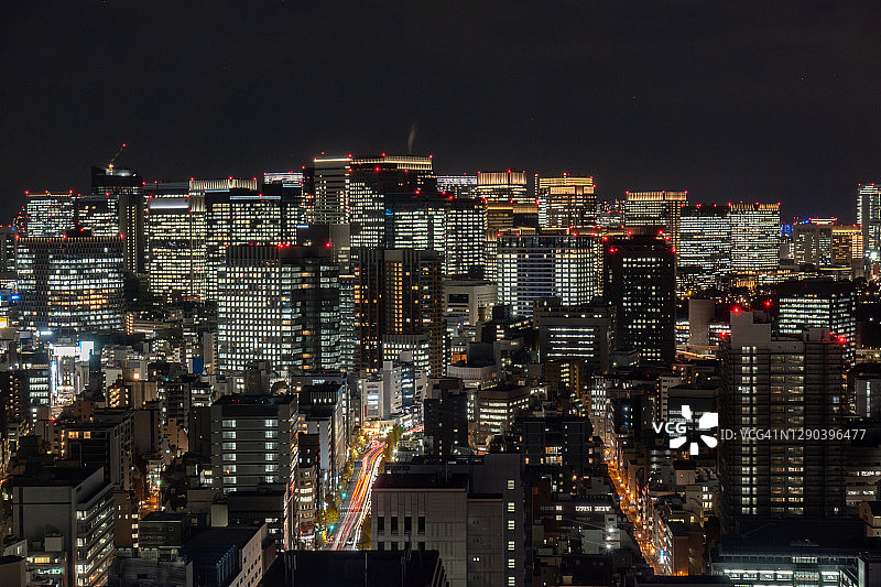 日本东京的城市建筑与街道图片素材